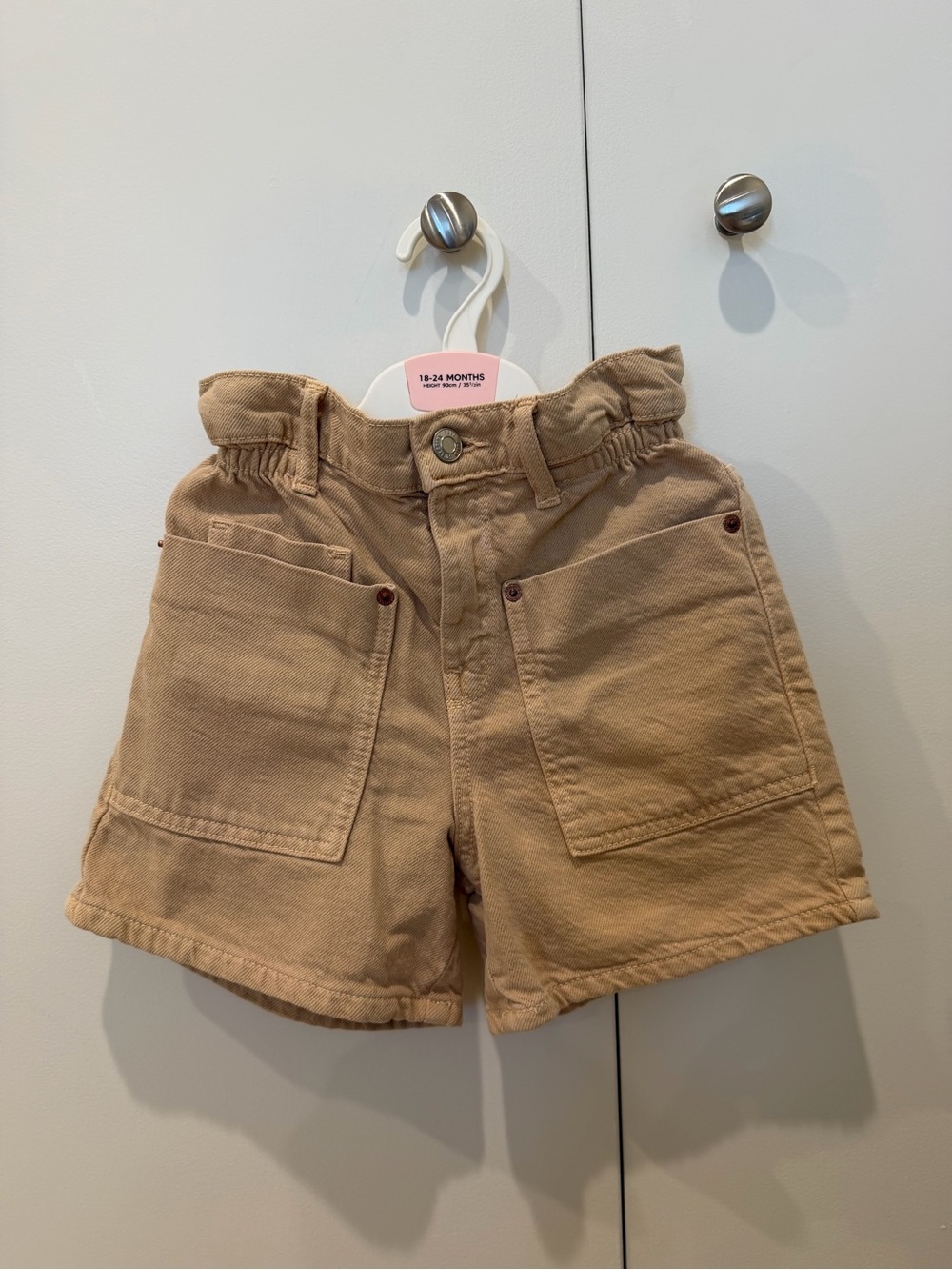 Zara Tan Cargo-Style Kids Shorts